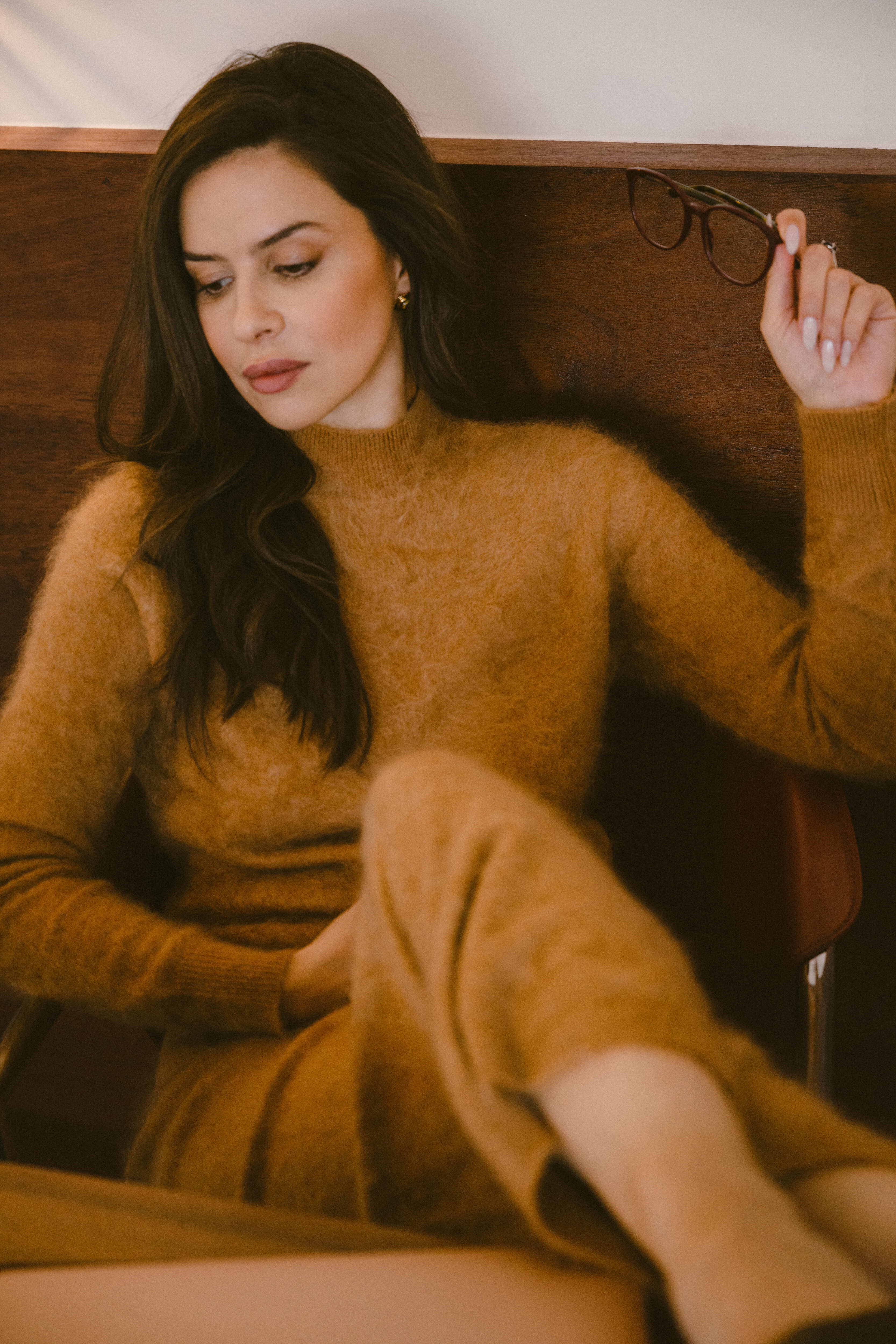 Daring Back I Caramel Brushed Cashmere RAEV Paris