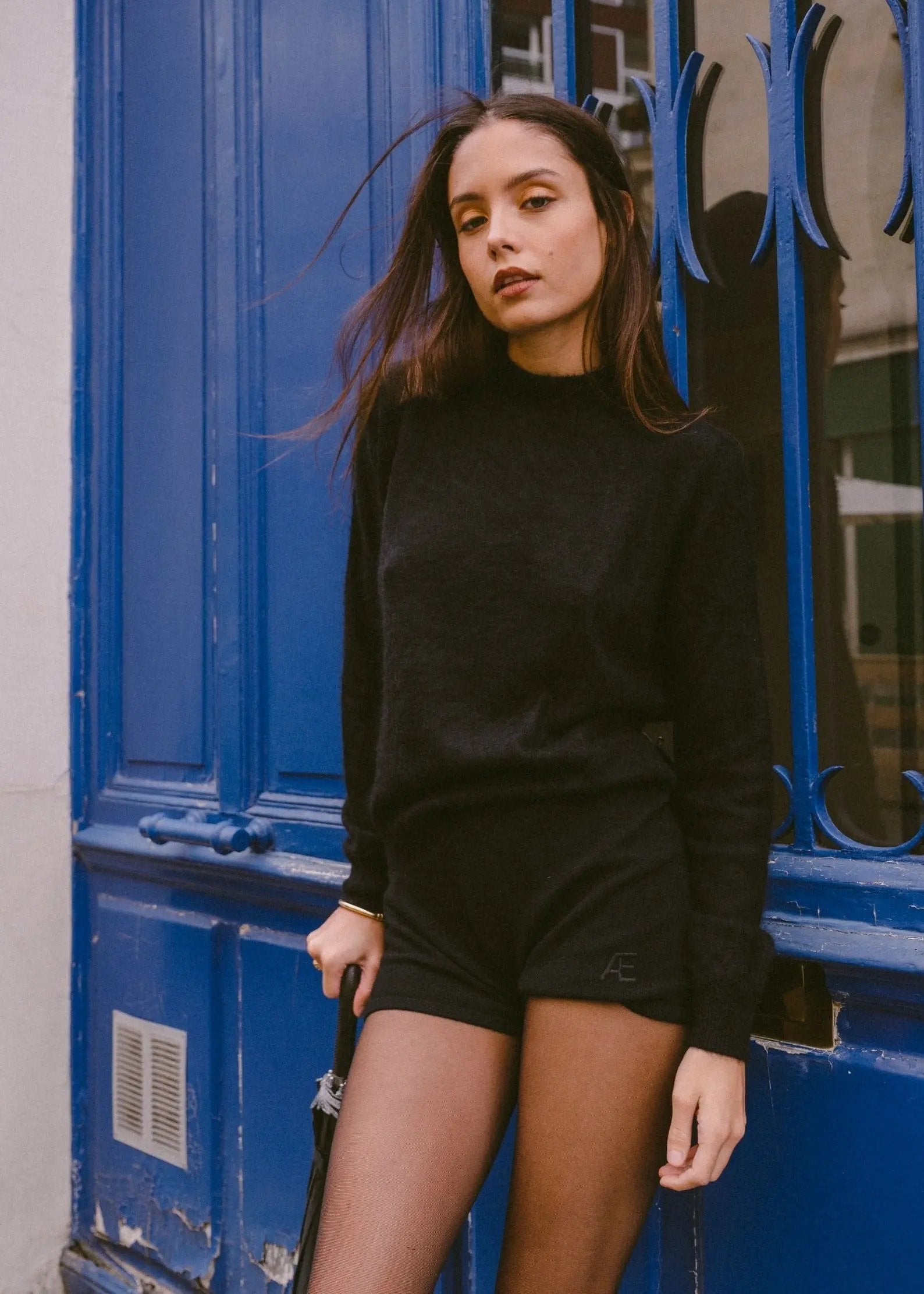 Daring Back I Black Brushed Cashmere RAEV Paris